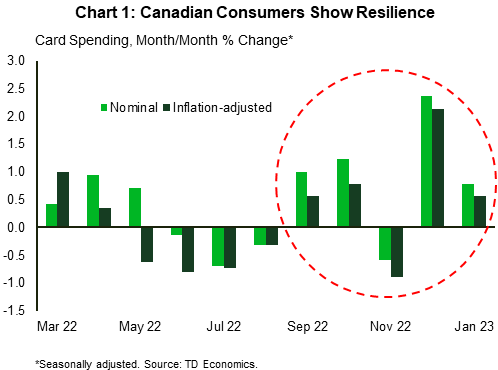 Chart 1: Canadian Consumers show Resilience