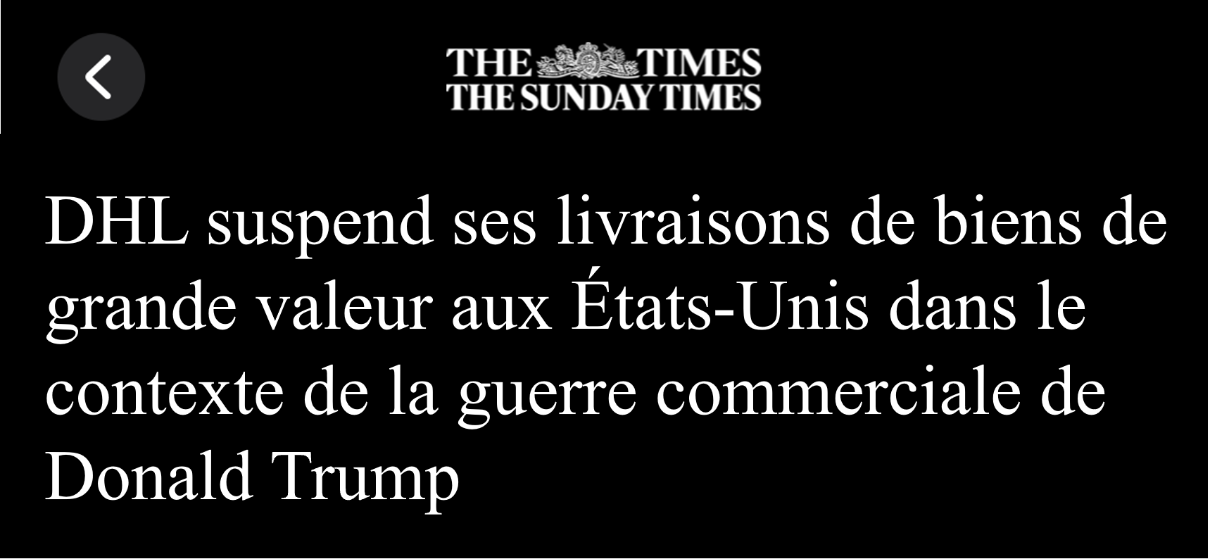 Le temps presse : les perturbations causées par les politiques 1